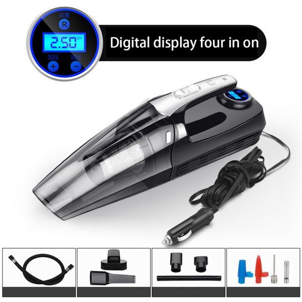 12v 120w 4000mpa car portable wet/dry auto vacuum cleaner with smart digital tire inflator pump pressure gauge led light
12v 120w 4000mpa car portable wet/dry auto vacuum cleaner with smart digital tire inflator pump pressure gauge led light
