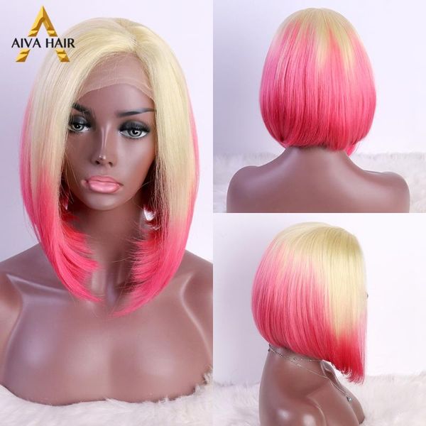 aiva hair bob short pink wig glueless synthetic wig heat resistant sidepart straight blonde ombre for black women
aiva hair bob short pink wig glueless synthetic wig heat resistant sidepart straight blonde ombre for black women
