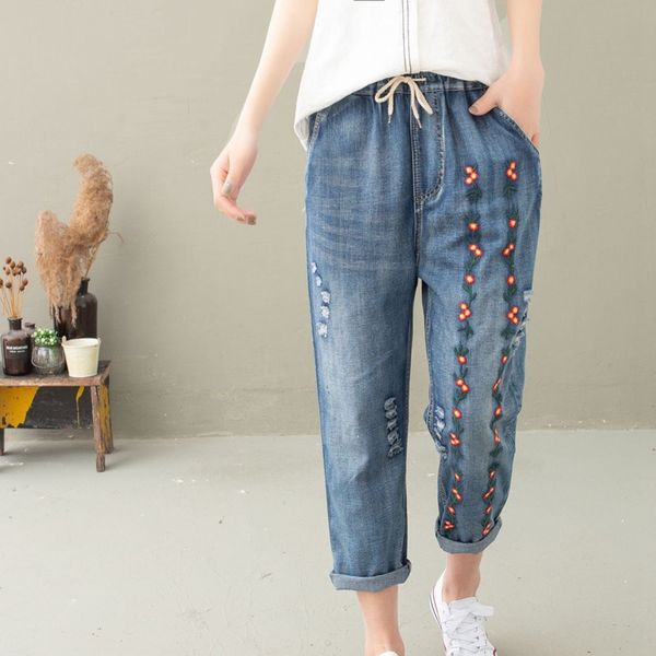 women's jeans fashion women pants embroidery hole casual pant trousers clothes -xxxl afc402, Blue
women's jeans fashion women pants embroidery hole casual pant trousers clothes -xxxl afc402, Blue