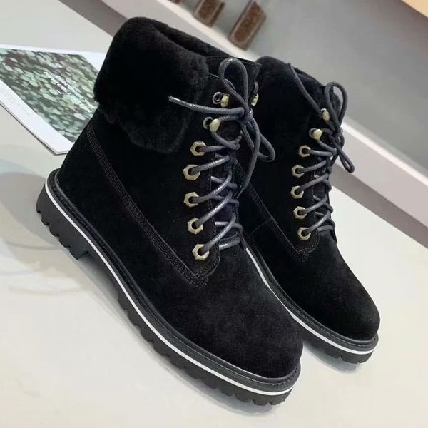 2019 winter fur one warmth with martin boots anti-skiing boots women plus velvet thick winter personality short boots, Black
2019 winter fur one warmth with martin boots anti-skiing boots women plus velvet thick winter personality short boots, Black
