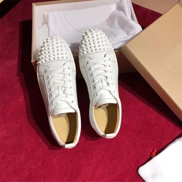 2020 new men's pointed toe red sole strass low-black suede leather sneakers and women's banquet wedding shoes, Black;red
2020 new men's pointed toe red sole strass low-black suede leather sneakers and women's banquet wedding shoes, Black;red