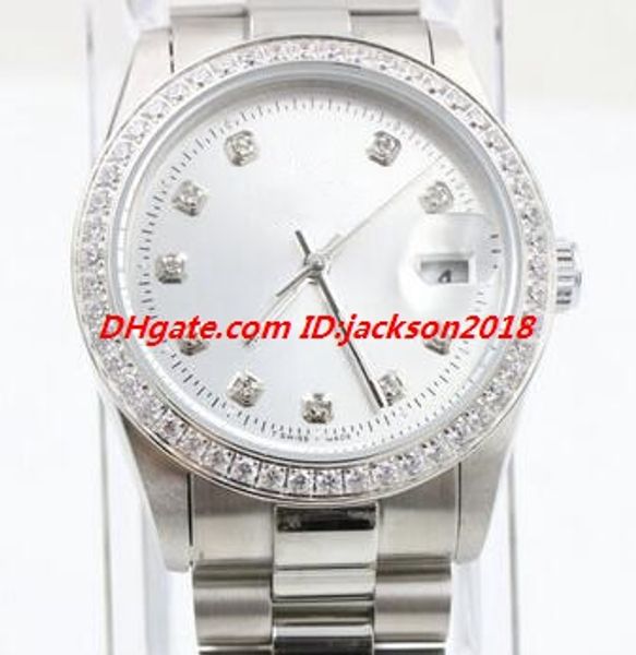 3 style men wristwatch black white diamond dial/bezel stee bracelet men's sport wrist watches automatic mens watch, Slivery;brown
3 style men wristwatch black white diamond dial/bezel stee bracelet men's sport wrist watches automatic mens watch, Slivery;brown