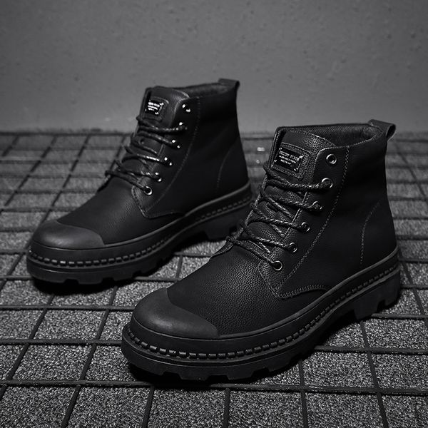 2019 winter ankle boots men fashion snow motorcycle keep warm shoes leather waterproof male hx-086, Black
2019 winter ankle boots men fashion snow motorcycle keep warm shoes leather waterproof male hx-086, Black