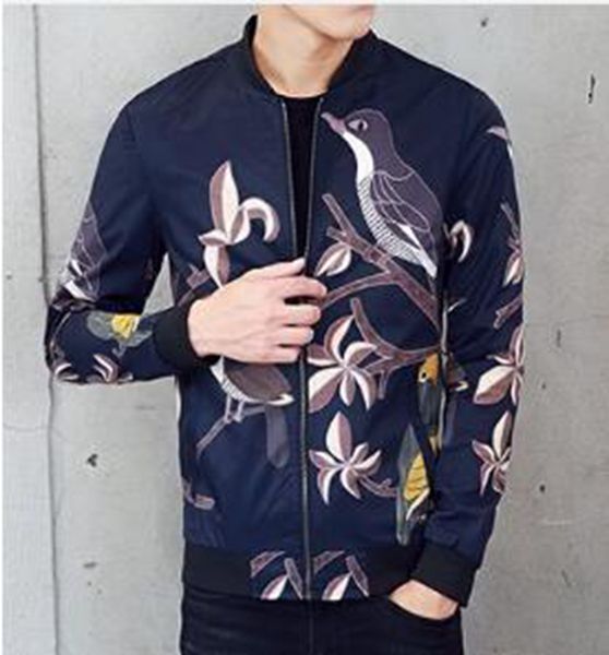 men's korean version of boutique special personality fashion print slimming trend spring and autumn short style baseball collar jacket, Black;brown
men's korean version of boutique special personality fashion print slimming trend spring and autumn short style baseball collar jacket, Black;brown