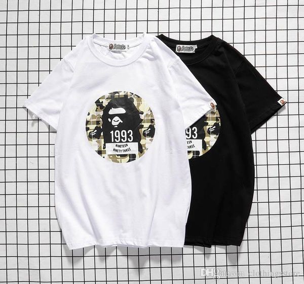 classic tide brand short sleeved mens designer t-shirt luxury casual t-shirt fashion ape head print t-shirt cotton sports t shirt wild, White;black
classic tide brand short sleeved mens designer t-shirt luxury casual t-shirt fashion ape head print t-shirt cotton sports t shirt wild, White;black