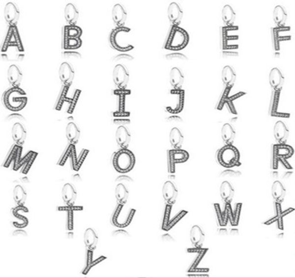 european and american fashion s925 sterling silver diy accessories pan home style 26 english alphabet bracelet accessories, Black
european and american fashion s925 sterling silver diy accessories pan home style 26 english alphabet bracelet accessories, Black