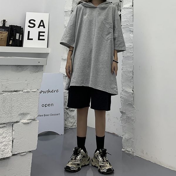 2020 spring autumn women's hoodie oversize loose pocket hooded short sleeve fashion hip hop casual female, Black
2020 spring autumn women's hoodie oversize loose pocket hooded short sleeve fashion hip hop casual female, Black