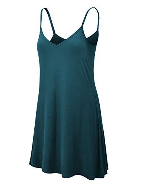 lock and love ll womens v neck spaghetti strap tunic short dress - made in usa, Black;gray
lock and love ll womens v neck spaghetti strap tunic short dress - made in usa, Black;gray
