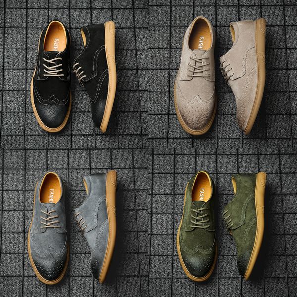 men dress shoes 2019 autumn new brogue men leather shoes vintage carved formal flats men wedding shoes plus size 46, Black
men dress shoes 2019 autumn new brogue men leather shoes vintage carved formal flats men wedding shoes plus size 46, Black