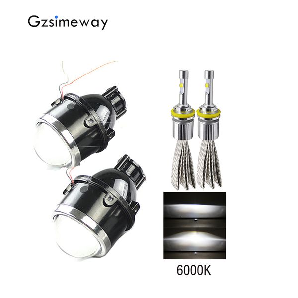 2pcs 3.0" car universal h11 led fog light projector lens 4300k 6000k kit metal bi xenon lenses front bumper lamp 12v-24v
2pcs 3.0" car universal h11 led fog light projector lens 4300k 6000k kit metal bi xenon lenses front bumper lamp 12v-24v