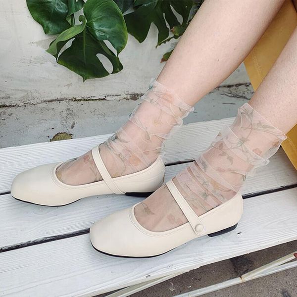 transparent tulle socks women ultra-thin print flower socks ankle chiffon funny femme streetwear calcetines majur, Black;white
transparent tulle socks women ultra-thin print flower socks ankle chiffon funny femme streetwear calcetines majur, Black;white