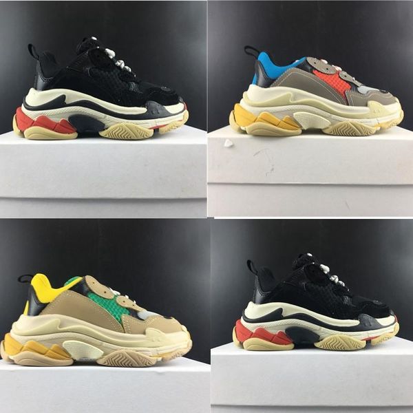 мульти luxury детей коренастого папу тройной s sneaker дети тренеры комбинация подошва сапоги тональных сетки кожа мыть эффект винтажной обу, Black
мульти luxury детей коренастого папу тройной s sneaker дети тренеры комбинация подошва сапоги тональных сетки кожа мыть эффект винтажной обу, Black