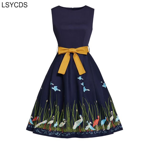 casual dresses lsycds vintage midi navy blue birds print high waist rockabilly dress women a line bow belted tunic pleated, Black;gray
casual dresses lsycds vintage midi navy blue birds print high waist rockabilly dress women a line bow belted tunic pleated, Black;gray