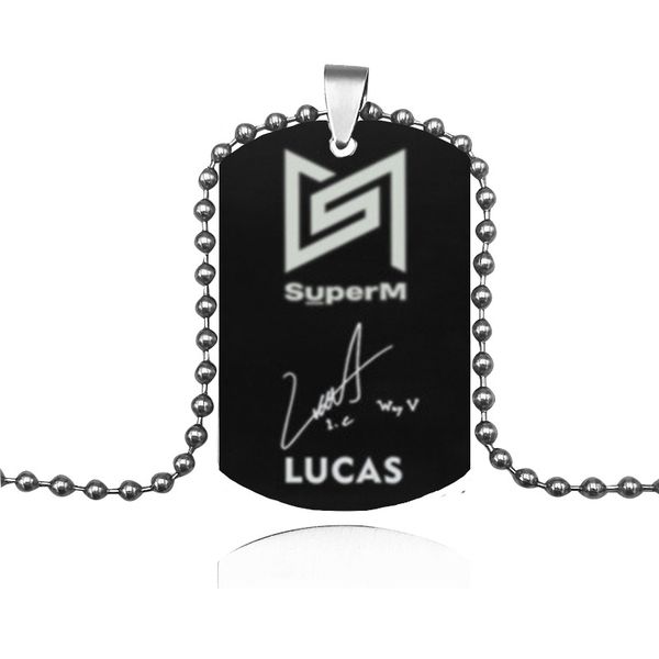 new arrival superm pendant necklace men and women round strand chain stainless steel exo nct127 necklace fans gifts, Silver
new arrival superm pendant necklace men and women round strand chain stainless steel exo nct127 necklace fans gifts, Silver