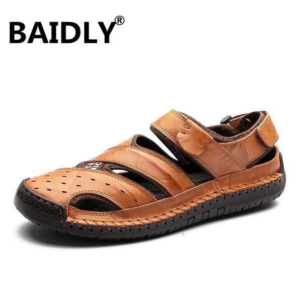 men sandals genuine leather outdoor sandals breathable summer shoes men casual beach slippers big size sandalia masculina, Black
men sandals genuine leather outdoor sandals breathable summer shoes men casual beach slippers big size sandalia masculina, Black