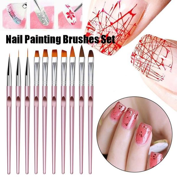 10 pcs/set nail brushes nail dotting pen liner brushes manicure tools set for salon home professional art tools
10 pcs/set nail brushes nail dotting pen liner brushes manicure tools set for salon home professional art tools