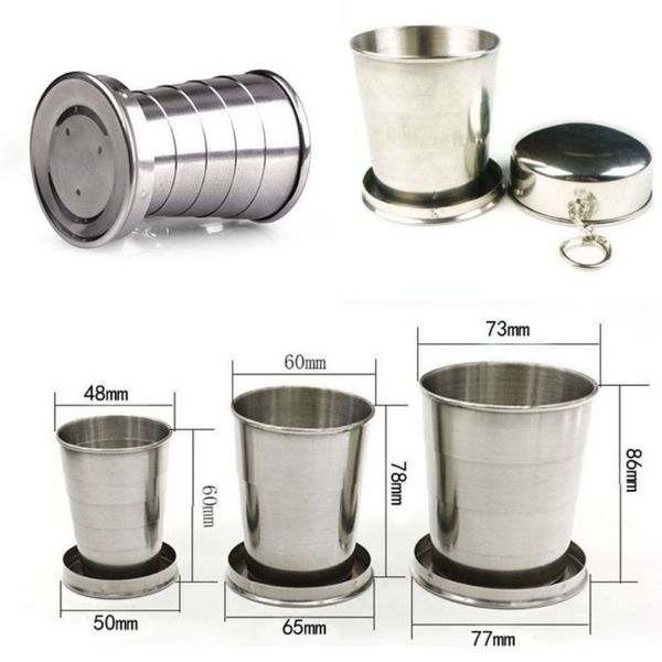 folding cup with lid portable folding water bottles stainless steel outdoor travel hiking drinkware accessories
folding cup with lid portable folding water bottles stainless steel outdoor travel hiking drinkware accessories