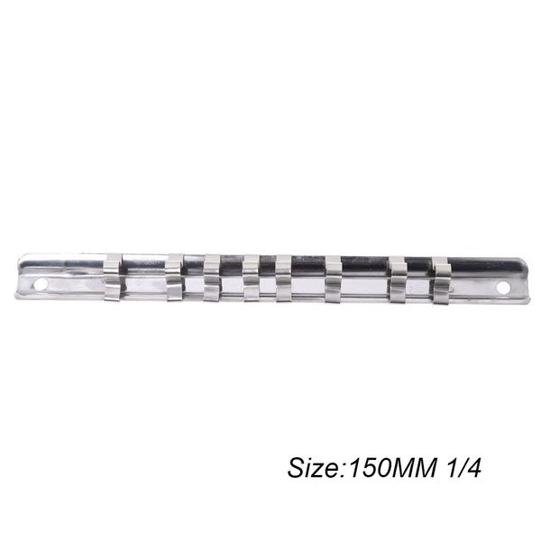 стенд серебро из нержавеющей стали держатель 1/4" 3/8" 1/2" с 8 клипов прочный rail инструмент organizer гнездо стеллаж для хранения 
стенд серебро из нержавеющей стали держатель 1/4" 3/8" 1/2" с 8 клипов прочный rail инструмент organizer гнездо стеллаж для хранения
