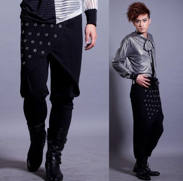 stage personality men pants harem pant men feet trousers singer dance rock fashion pantalon homme street star style black
stage personality men pants harem pant men feet trousers singer dance rock fashion pantalon homme street star style black