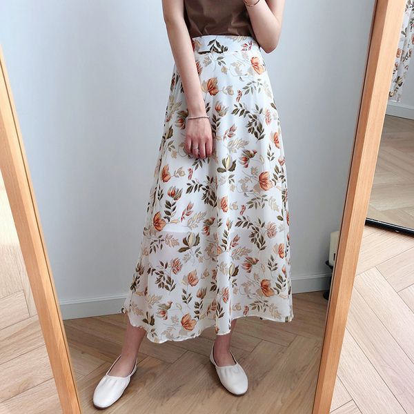 marchwind brand designer summer high waist chiffon women midi skirts casual floral print female skirt maxi beach tutu skirt femme, Black
marchwind brand designer summer high waist chiffon women midi skirts casual floral print female skirt maxi beach tutu skirt femme, Black