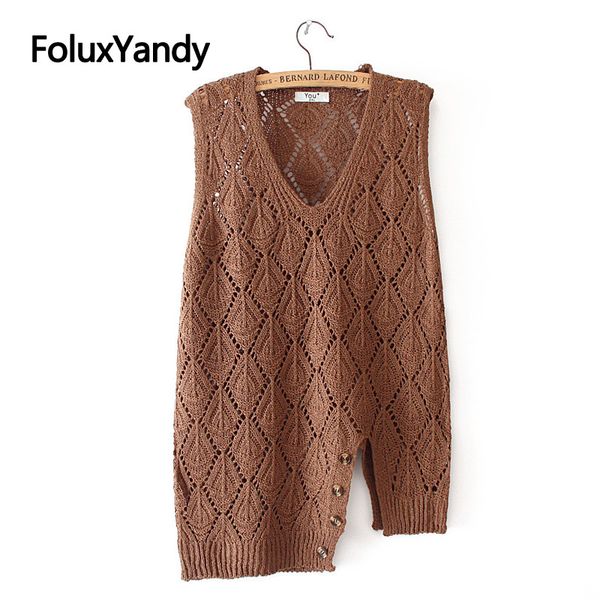 asymmetrical vest women sleeveless hollow out loose plus size v-neck knitted casual vests kkfy4368, Black;white
asymmetrical vest women sleeveless hollow out loose plus size v-neck knitted casual vests kkfy4368, Black;white