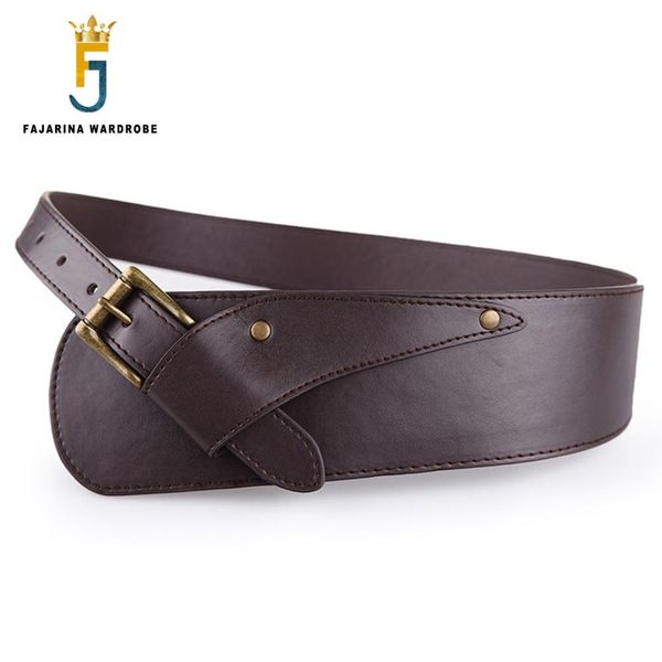 fajarina casual t show retro 8cm wide ladies wide girdle all-match pu leather decorative belts for women waistband belt ldfj006, Black;brown 
fajarina casual t show retro 8cm wide ladies wide girdle all-match pu leather decorative belts for women waistband belt ldfj006, Black;brown