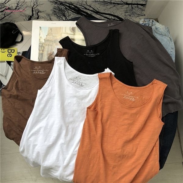 summer casual cotton vest camisole women solid o neck white yellow harajuku vest camisetas mujer tank
summer casual cotton vest camisole women solid o neck white yellow harajuku vest camisetas mujer tank