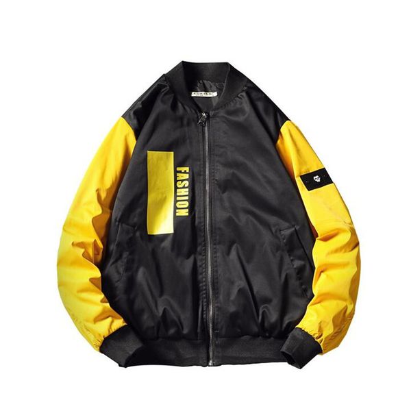 men's jackets spring nice large size mens jacket bomber coat for men hip streetwear west color matching sleeves, Black;brown
men's jackets spring nice large size mens jacket bomber coat for men hip streetwear west color matching sleeves, Black;brown