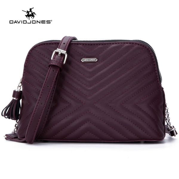 

david jones women handbag pu leather female messenger bags small lady stripe shoulder bag girl brand crossbody bag drop shipping