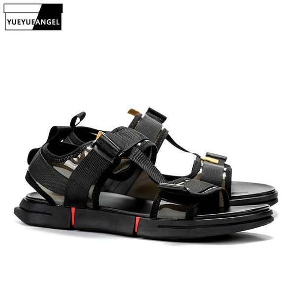 summer 2019 new men beach sandals open toe flats gladiator leisure shoes breathable antiskid platform straps hook loop sandals, Black
summer 2019 new men beach sandals open toe flats gladiator leisure shoes breathable antiskid platform straps hook loop sandals, Black