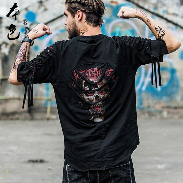 bboy men fashion skull hole summer streetwear hip hop loose t-shirt male korean harajuku patchwork color tee shirt dance bf, White;black
bboy men fashion skull hole summer streetwear hip hop loose t-shirt male korean harajuku patchwork color tee shirt dance bf, White;black