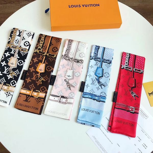 fashion design women silk scarf fashion letter big brand small scarf real silk ribbon headscarf accessories activity gift box, Blue;gray
fashion design women silk scarf fashion letter big brand small scarf real silk ribbon headscarf accessories activity gift box, Blue;gray