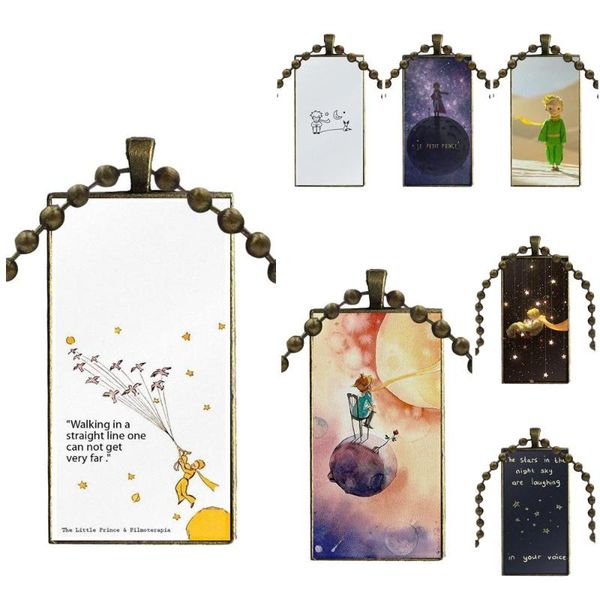 glass cabochon pendant necklace rectangle fashion necklace for girls gift 2020 the little prince night planet, Silver
glass cabochon pendant necklace rectangle fashion necklace for girls gift 2020 the little prince night planet, Silver