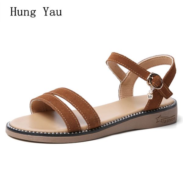 women sandals shoes summer fashion buckle strap flat platform genuine leather beach female casual wedges peep toe outdoor, Black
women sandals shoes summer fashion buckle strap flat platform genuine leather beach female casual wedges peep toe outdoor, Black