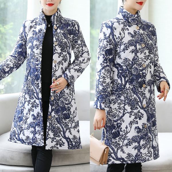 casaco feminino kurtka damska winter coat women round collar warm retro printing long sleeve loose coat veste femme hiver, Black
casaco feminino kurtka damska winter coat women round collar warm retro printing long sleeve loose coat veste femme hiver, Black