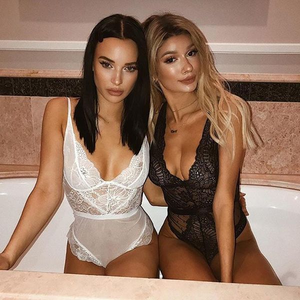 fashion mesh sheer lace bodysuit 2020 summer hollow out straps bralette bodysuits teddy streetwear women chic xxl, Black;white
fashion mesh sheer lace bodysuit 2020 summer hollow out straps bralette bodysuits teddy streetwear women chic xxl, Black;white