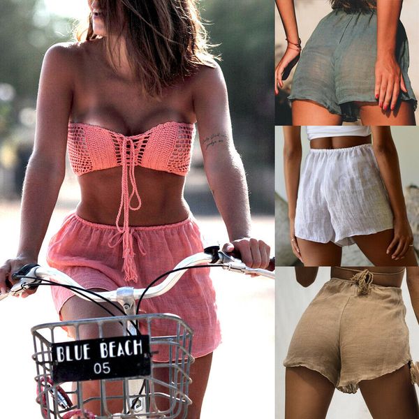 2019 women beach shorts swim cover-ups lady girls summer loose casual mini sheer cover up swimwear bathing suit beachwear, Blue;gray
2019 women beach shorts swim cover-ups lady girls summer loose casual mini sheer cover up swimwear bathing suit beachwear, Blue;gray