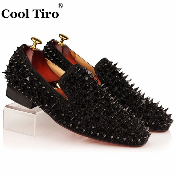 black spikes rhinestones glitter men loafers smoking slipper casual shoes wedding dress men's flats genuine leather
black spikes rhinestones glitter men loafers smoking slipper casual shoes wedding dress men's flats genuine leather