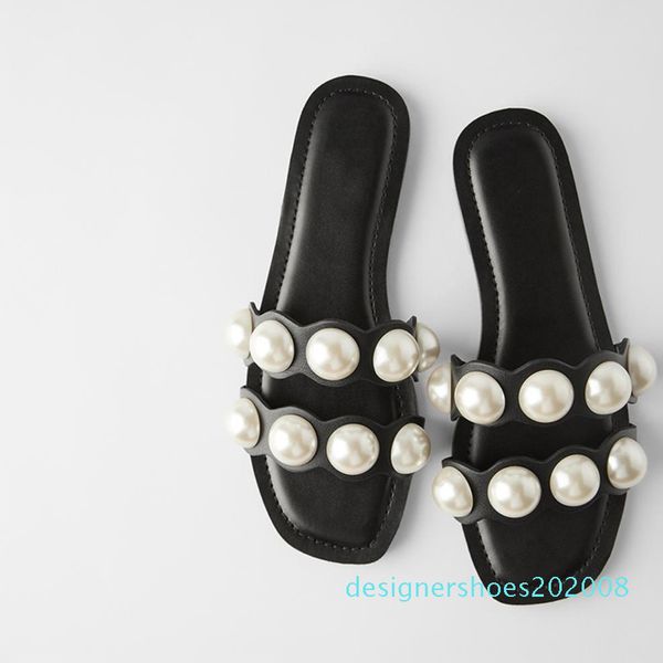 2020 women slippers woman fashion pearl female summer beach shoes women's comfortable outdoor flats ladies slides plus size 41 d08, Black
2020 women slippers woman fashion pearl female summer beach shoes women's comfortable outdoor flats ladies slides plus size 41 d08, Black