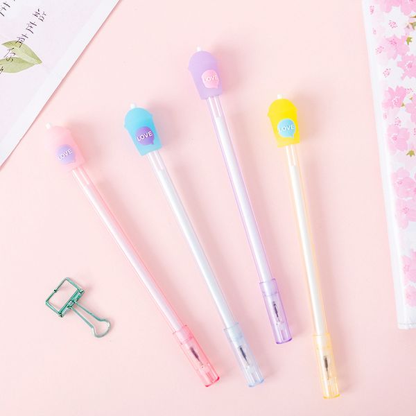40 pc/lot students' love drink cup transparent gel ink pen/ student office water pen / signature pen/children gift
40 pc/lot students' love drink cup transparent gel ink pen/ student office water pen / signature pen/children gift