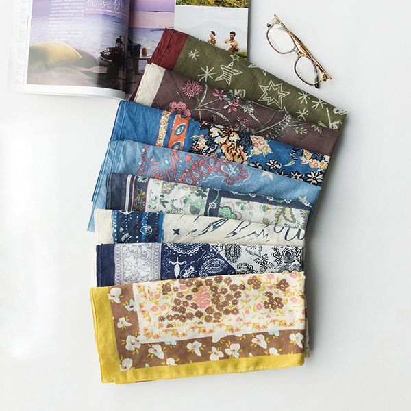 7colors fashion boho bandana square scarf for ladies fashion cotton print handkerchief women's bag scarf 2020 (size:70*70cm, Blue;gray
7colors fashion boho bandana square scarf for ladies fashion cotton print handkerchief women's bag scarf 2020 (size:70*70cm, Blue;gray