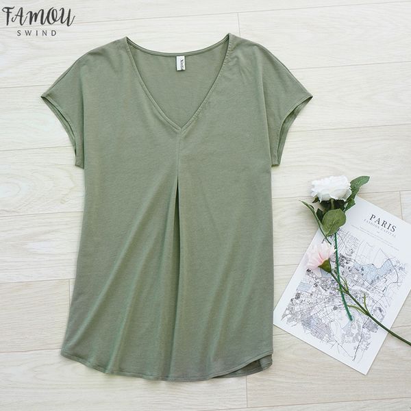 casual short sleeve v neck summer women cotton t shirt loose plus size m30395 drop shipping, White
casual short sleeve v neck summer women cotton t shirt loose plus size m30395 drop shipping, White