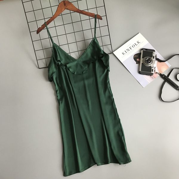 spring summer korean ruffle v-neck sling lace nightdress sleepwear lingerie nightdress nightgown silk bottoming nightwear, Black;red
spring summer korean ruffle v-neck sling lace nightdress sleepwear lingerie nightdress nightgown silk bottoming nightwear, Black;red