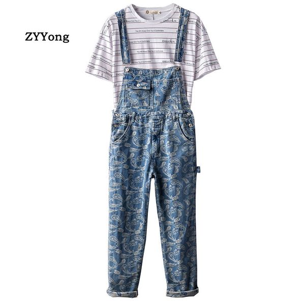 man bib overalls suspender pants retro printing jeans loose large size hip hop street dance jumpsuits leisure denim trousers, Blue
man bib overalls suspender pants retro printing jeans loose large size hip hop street dance jumpsuits leisure denim trousers, Blue