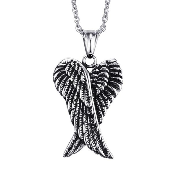 men angel wing choker gothic feather angel wing pendants necklace for women heart shape crystal statement gifts jewelry, Silver
men angel wing choker gothic feather angel wing pendants necklace for women heart shape crystal statement gifts jewelry, Silver