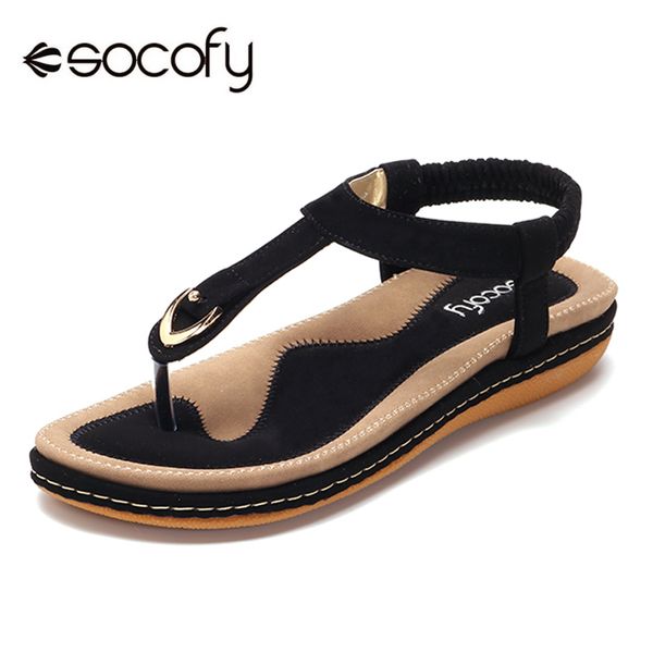 socofy large size t-strap beach sandals women summer shoes elastic slip on clip toe flat sandals ladies shoes woman sandalias, Black
socofy large size t-strap beach sandals women summer shoes elastic slip on clip toe flat sandals ladies shoes woman sandalias, Black