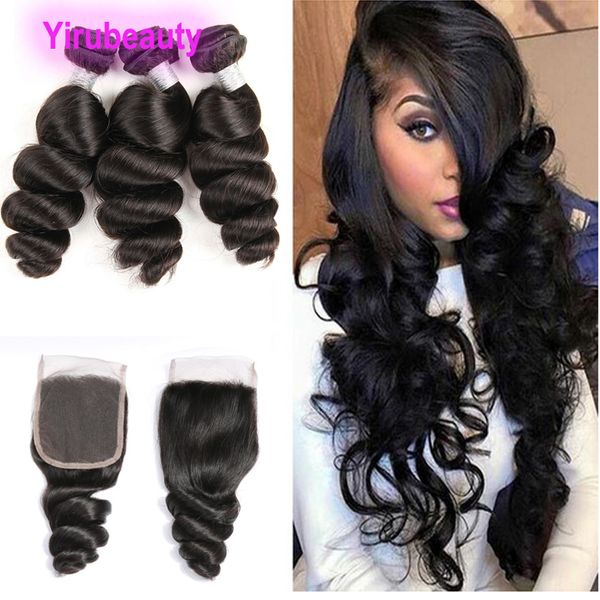 malaysian human hair 3 bundles with 4x4 lace closure loose wave 4pcs/lot hair extensions 8-28inch natural color wholesale soft, Black;brown
malaysian human hair 3 bundles with 4x4 lace closure loose wave 4pcs/lot hair extensions 8-28inch natural color wholesale soft, Black;brown