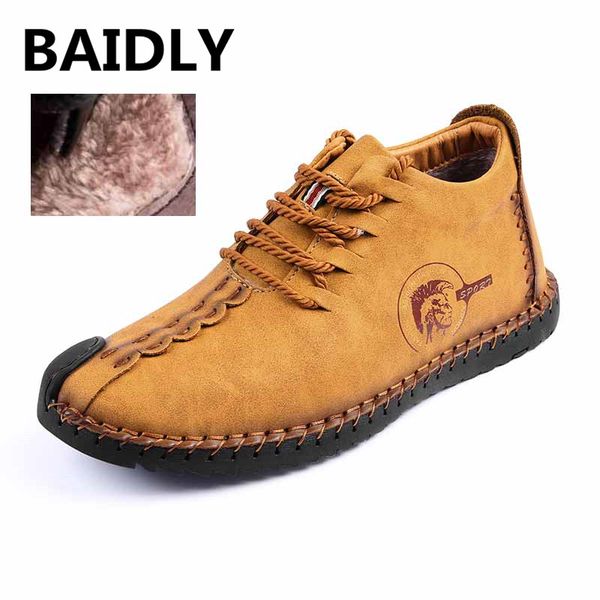 fashion men boots split leather ankle snow boots shoes warm fur plush lace-up winter shoes plus size 38~48, Black
fashion men boots split leather ankle snow boots shoes warm fur plush lace-up winter shoes plus size 38~48, Black
