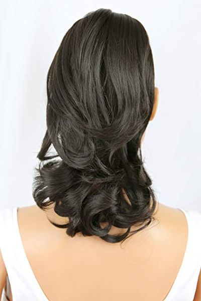 100 human pony tail hair piece straight light curled ponytail wraps natural looking dark brown cholcate burnette 120g, Black
100 human pony tail hair piece straight light curled ponytail wraps natural looking dark brown cholcate burnette 120g, Black