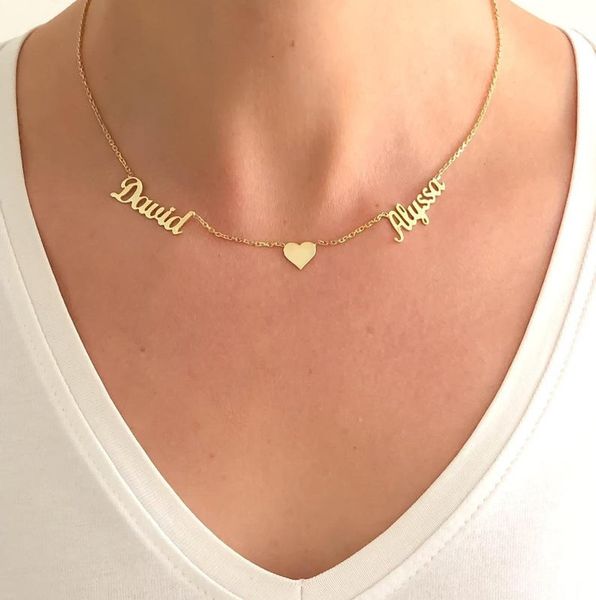 custom name necklace women kids gold filled personalized jewelry heart choker stainless steel collier friend gift, Silver
custom name necklace women kids gold filled personalized jewelry heart choker stainless steel collier friend gift, Silver